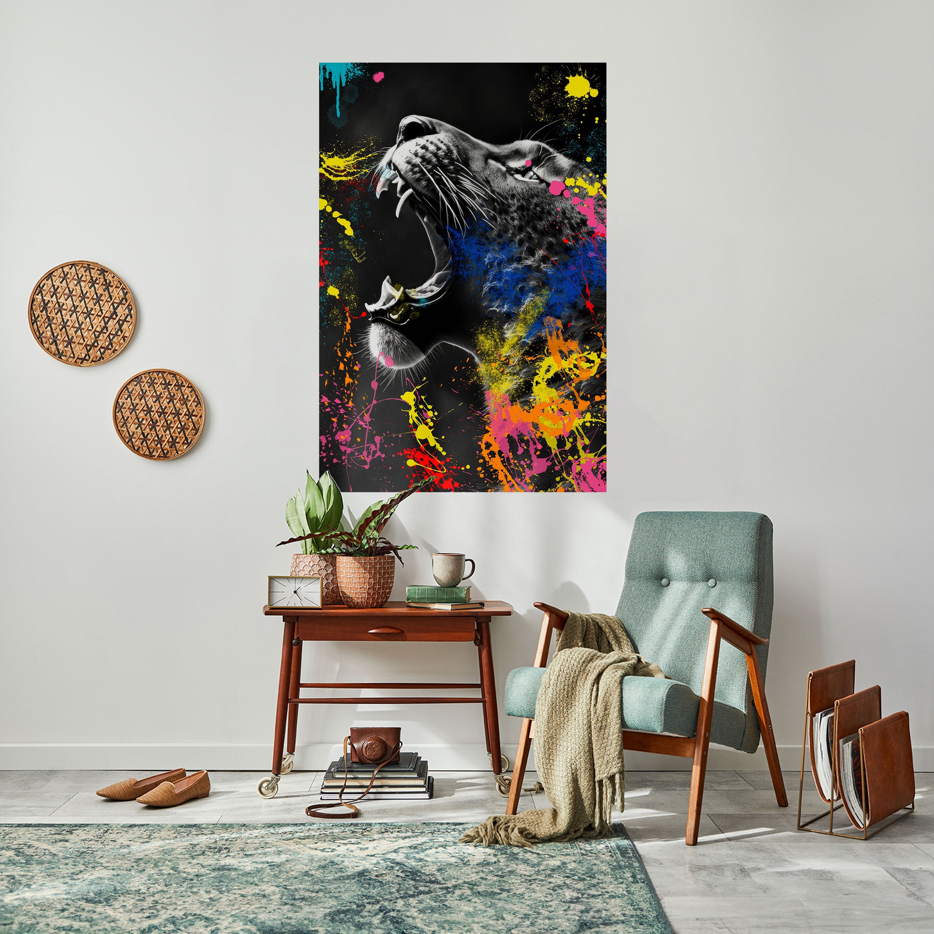 LEOPARD ARTISTRY Vertikales Poster zum Abziehen und Aufkleben