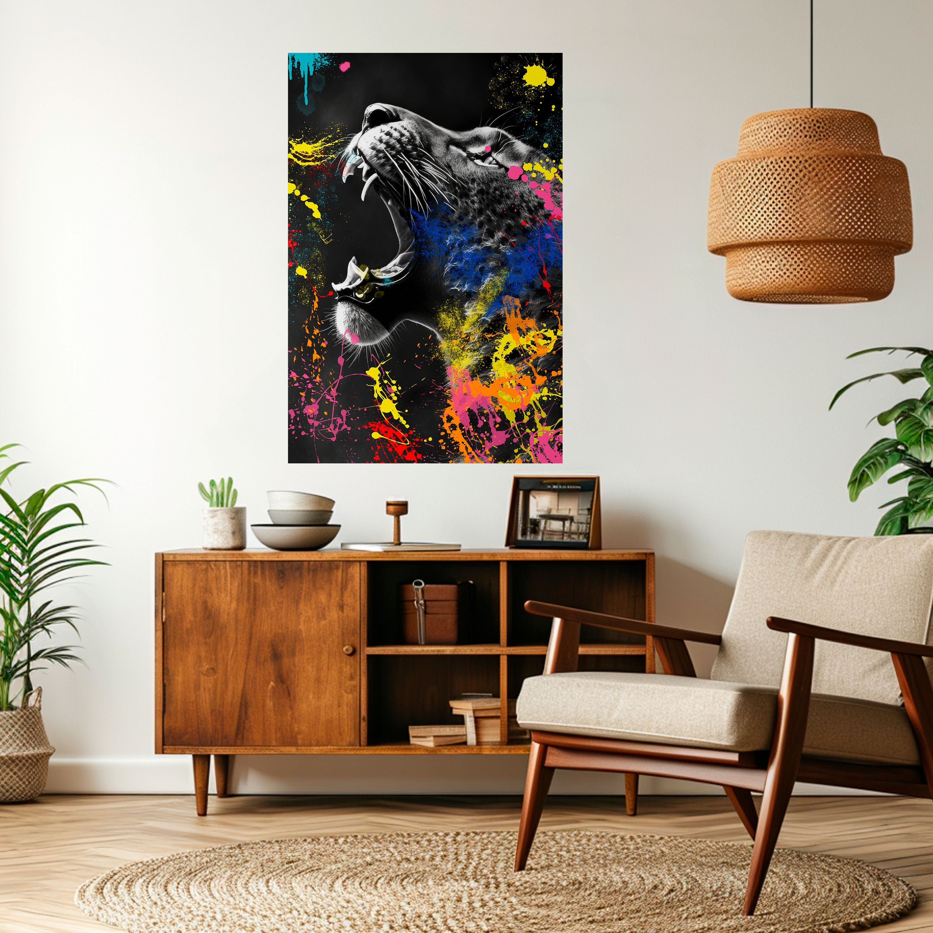 LEOPARD ARTISTRY Vertikales Poster zum Abziehen und Aufkleben
