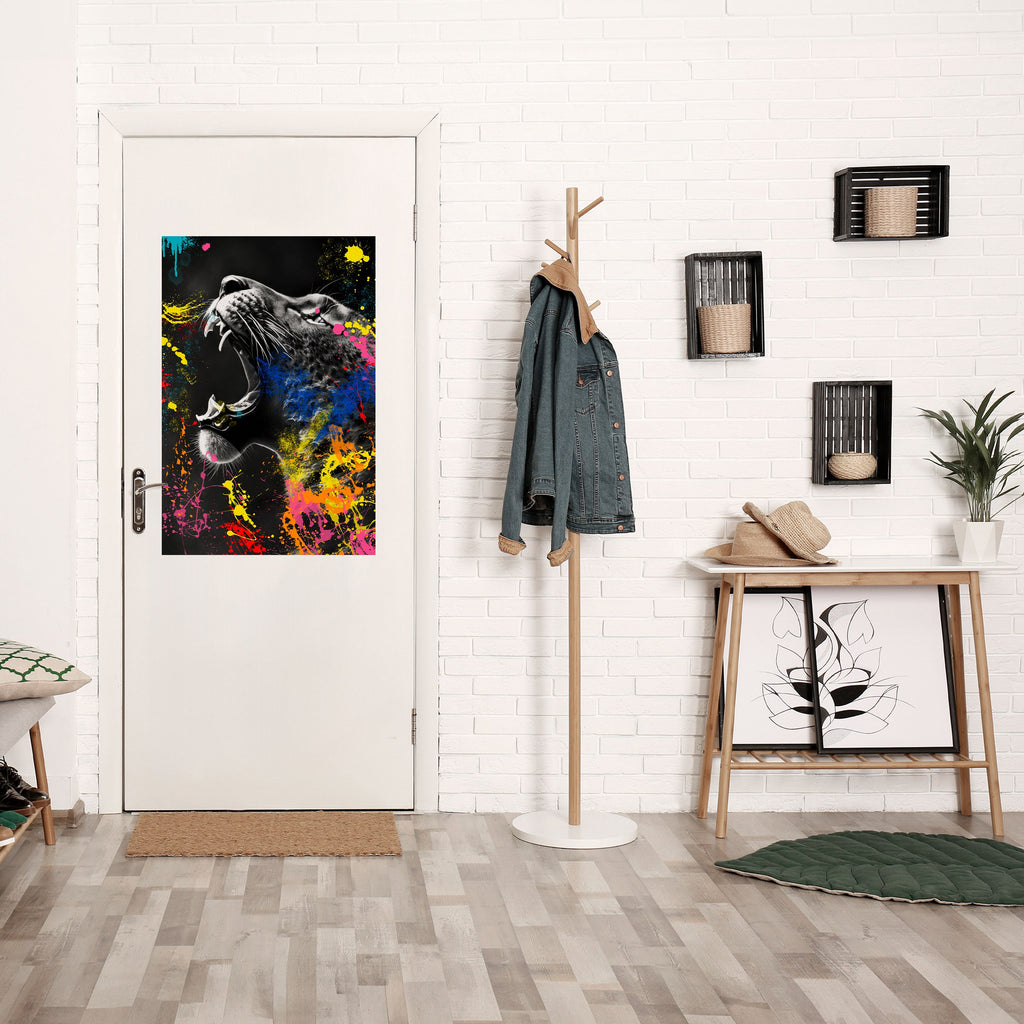 LEOPARD ARTISTRY Vertikales Poster zum Abziehen und Aufkleben