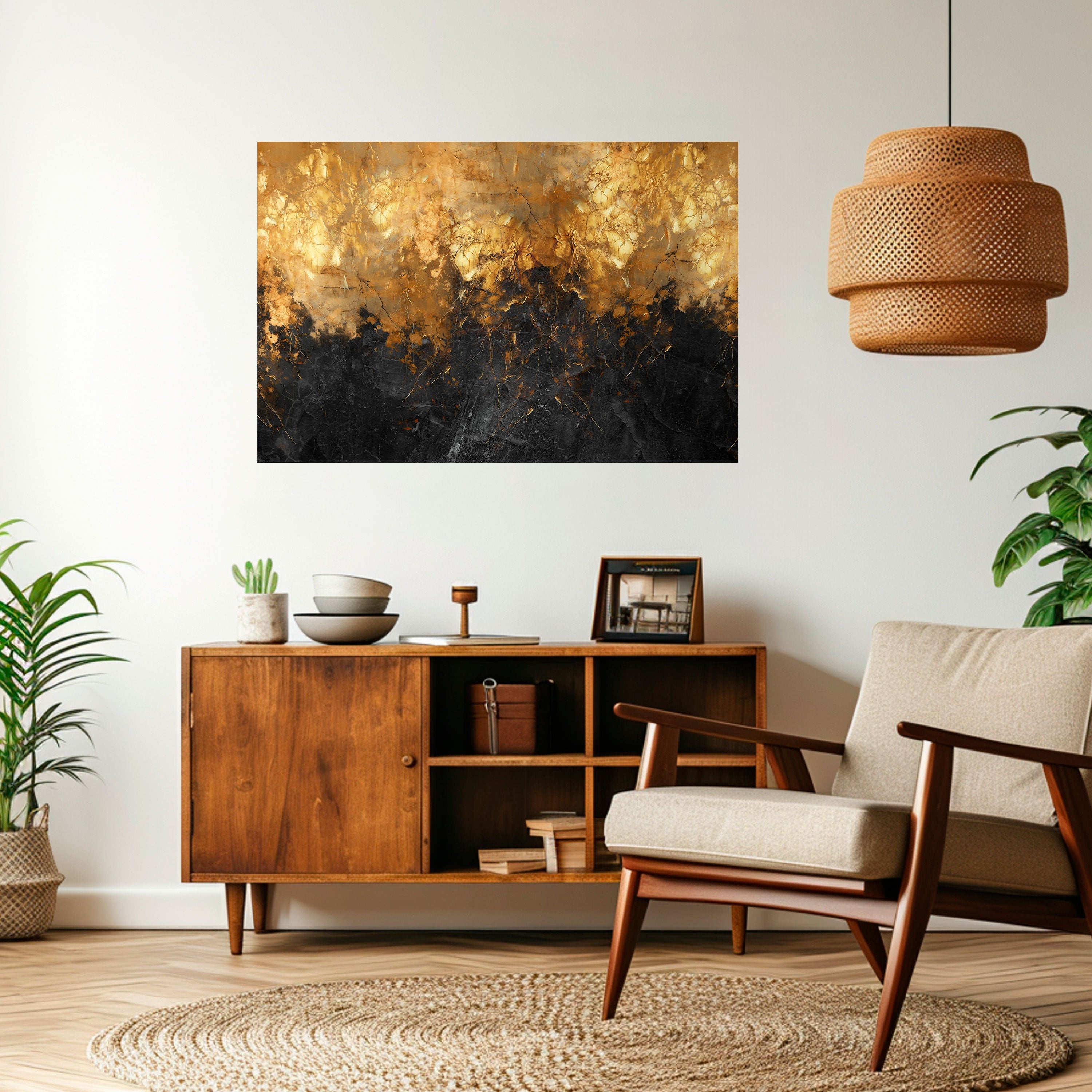 RADIANT SPARK Selbstklebendes Horizontal-Poster