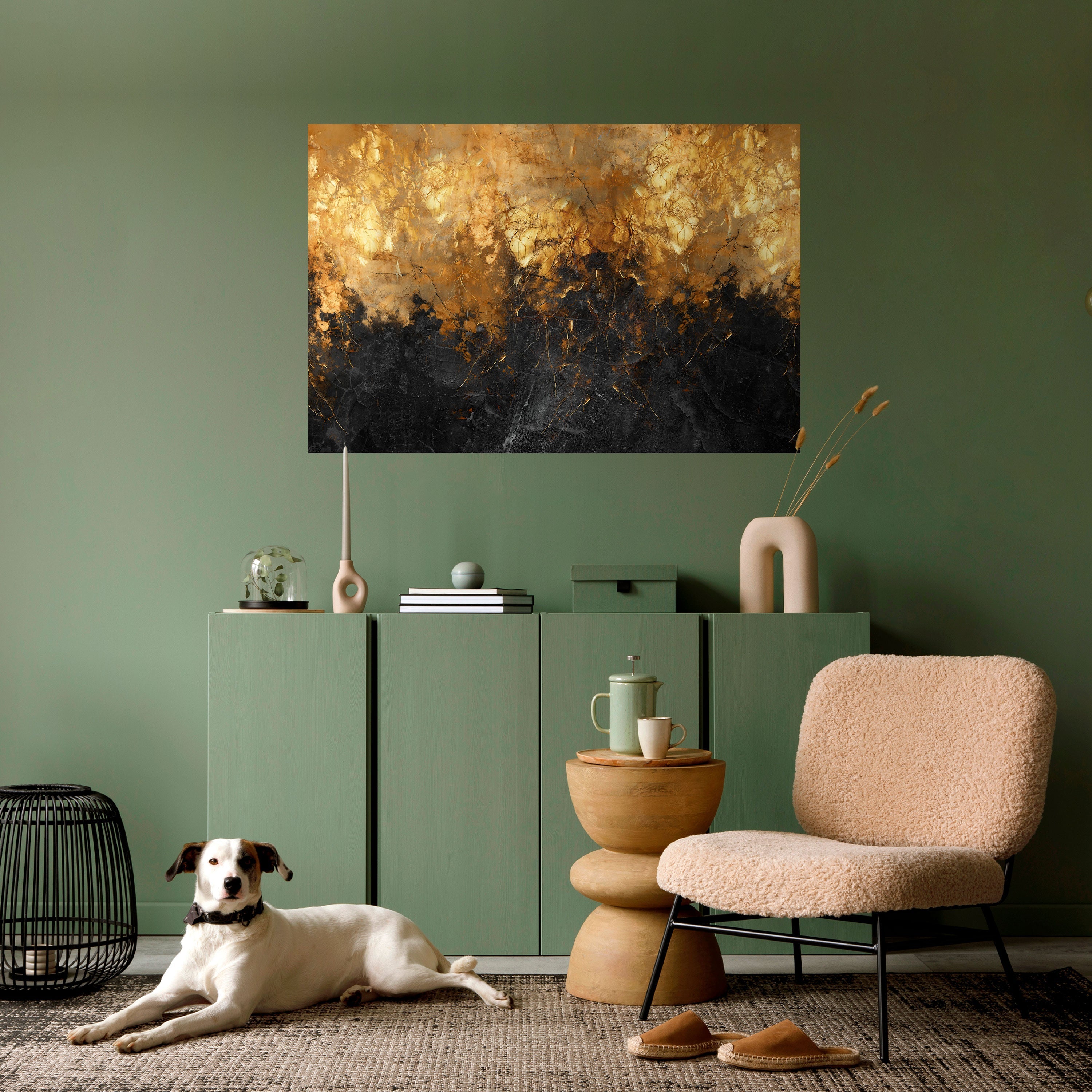 RADIANT SPARK Selbstklebendes Horizontal-Poster