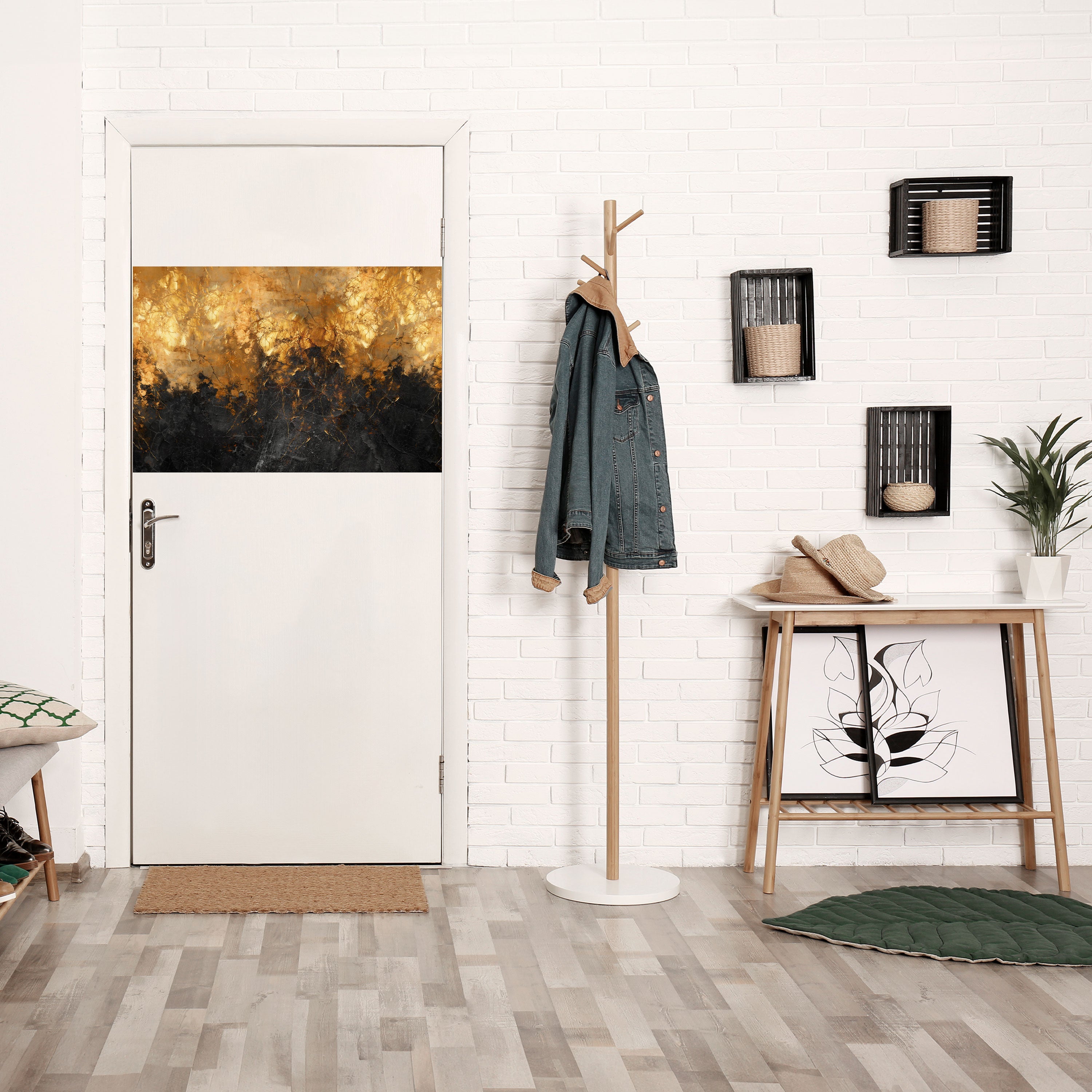 RADIANT SPARK Selbstklebendes Horizontal-Poster