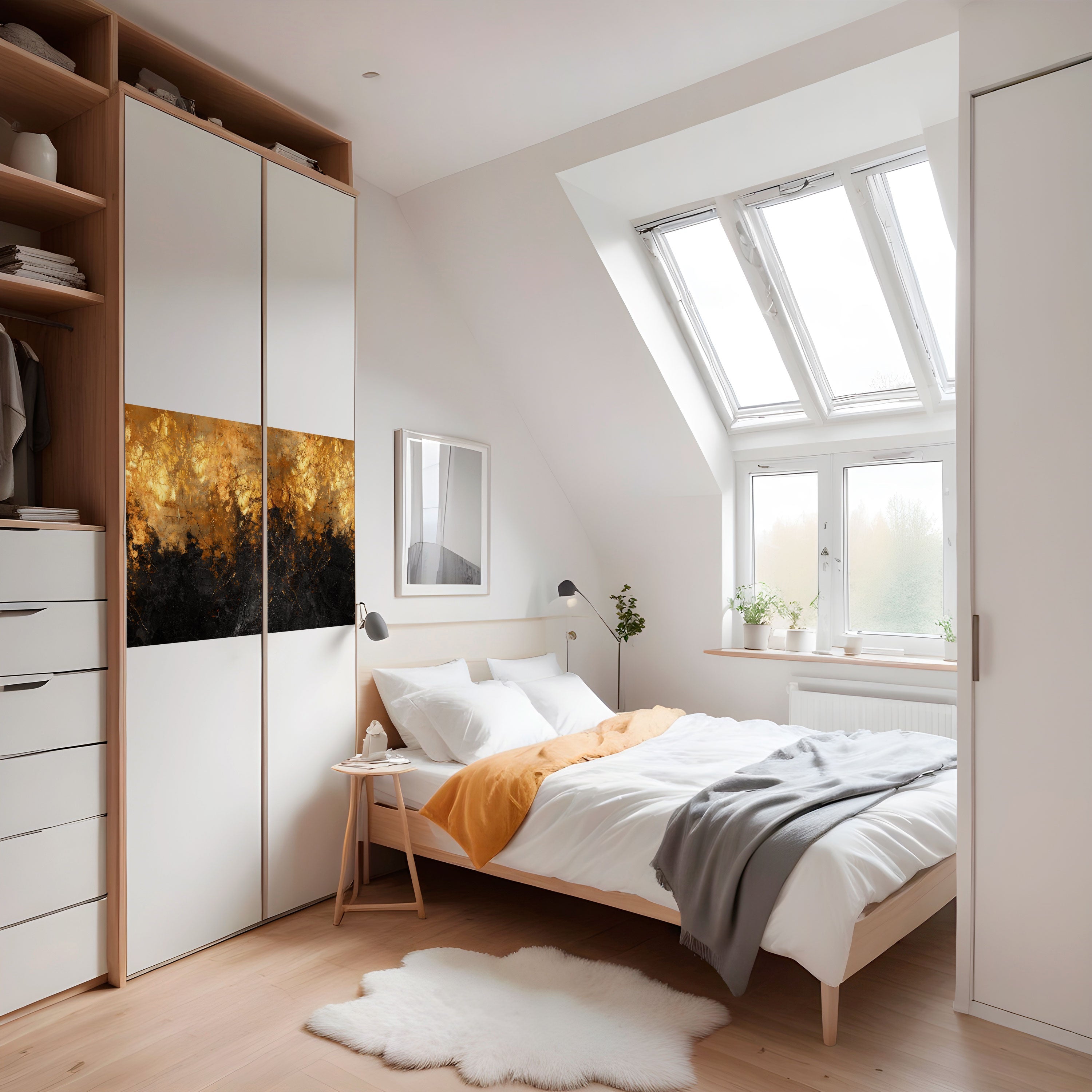 RADIANT SPARK Selbstklebendes Horizontal-Poster