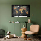 NAVIGATING VIBRANT LANDS Selbstklebendes Horizontal-Poster