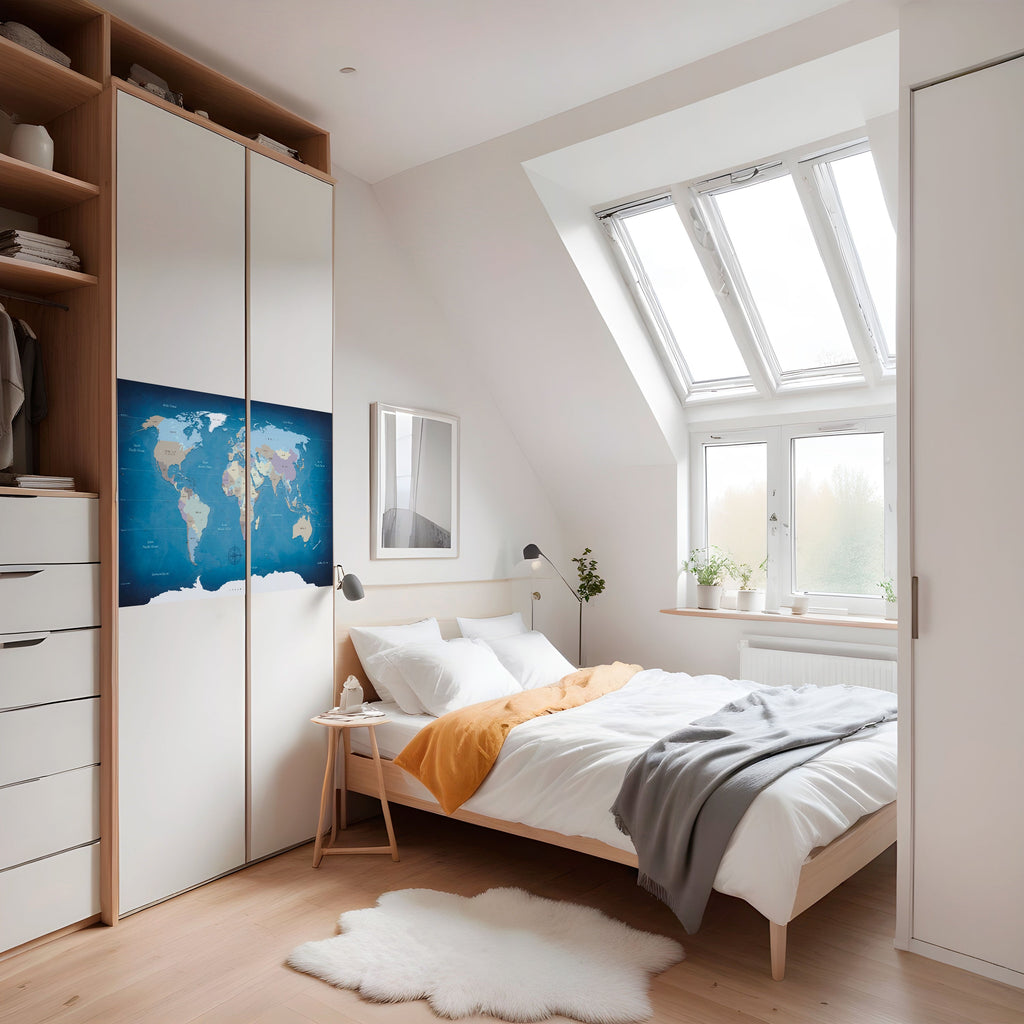 MAPS OF INSPIRATION Selbstklebendes Horizontal-Poster