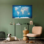 MAPS OF INSPIRATION Selbstklebendes Horizontal-Poster