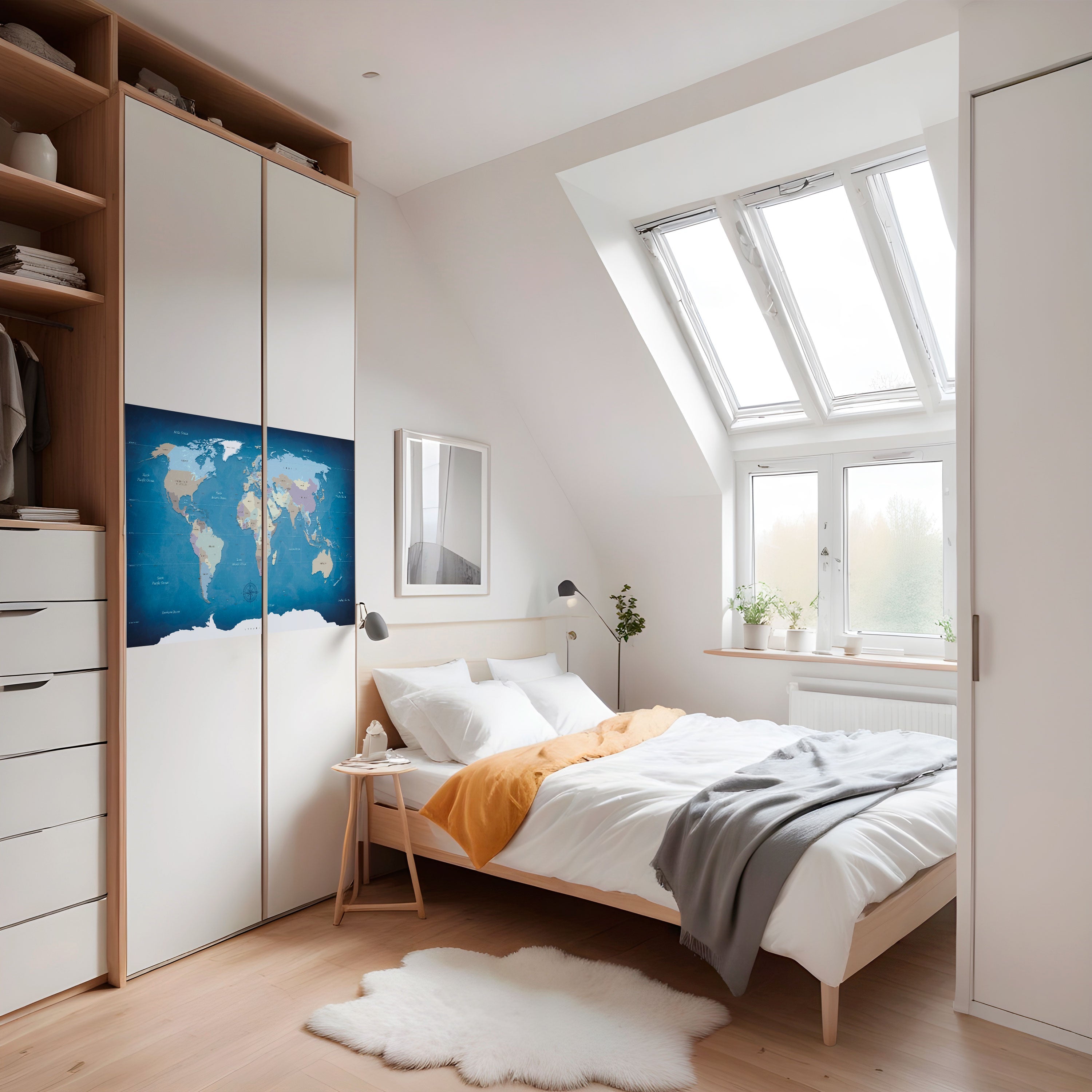 MAPS OF INSPIRATION Selbstklebendes Horizontal-Poster