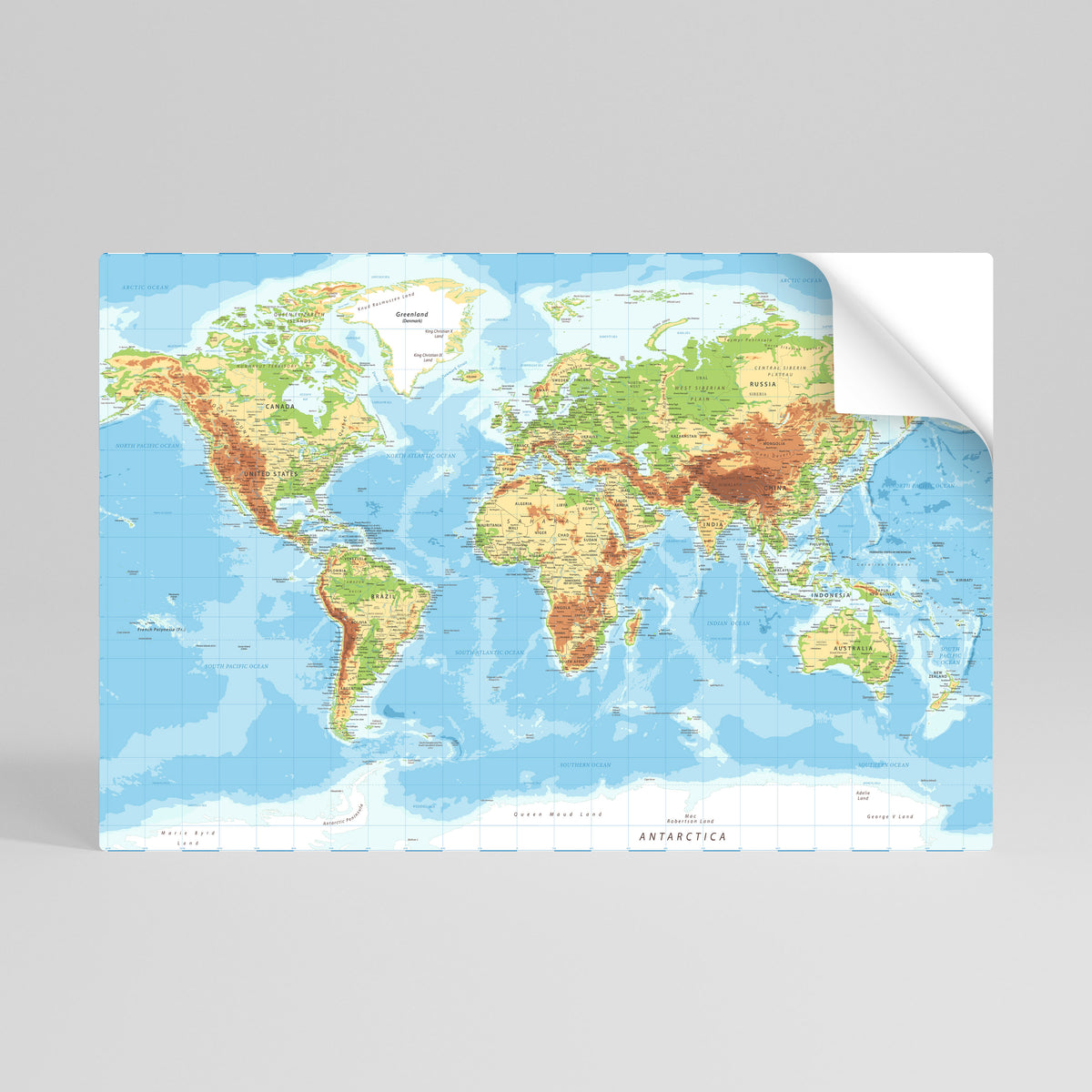 MAP OF DIVERSITY Peel and Stick Horizontal Poster