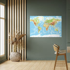 MAP OF DIVERSITY Selbstklebendes Horizontal-Poster