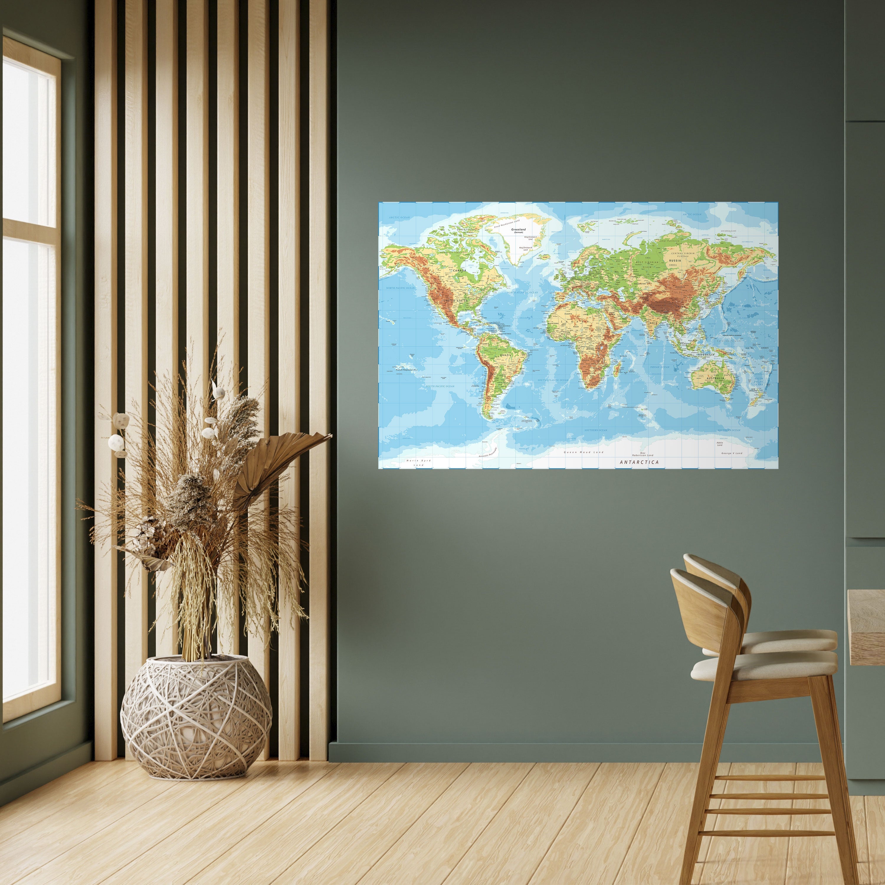 MAP OF DIVERSITY Selbstklebendes Horizontal-Poster