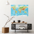 MAP OF DIVERSITY Selbstklebendes Horizontal-Poster
