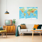MAP OF DIVERSITY Selbstklebendes Horizontal-Poster