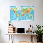 MAP OF DIVERSITY Selbstklebendes Horizontal-Poster