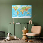 MAP OF DIVERSITY Selbstklebendes Horizontal-Poster