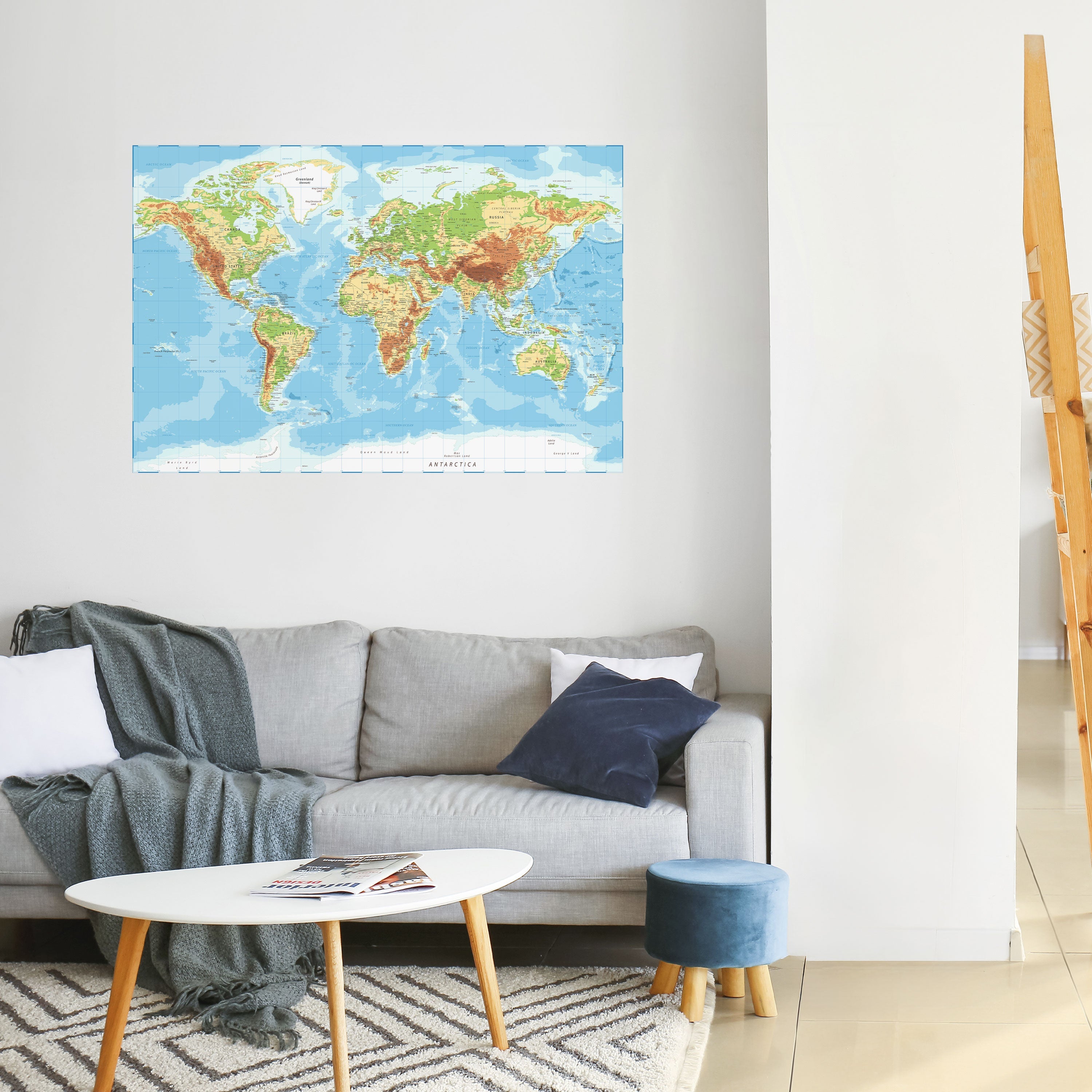 MAP OF DIVERSITY Selbstklebendes Horizontal-Poster