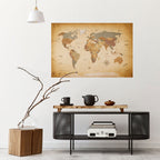 MYSTICAL MAP ODYSSEY Selbstklebendes Horizontal-Poster