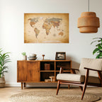 MYSTICAL MAP ODYSSEY Selbstklebendes Horizontal-Poster