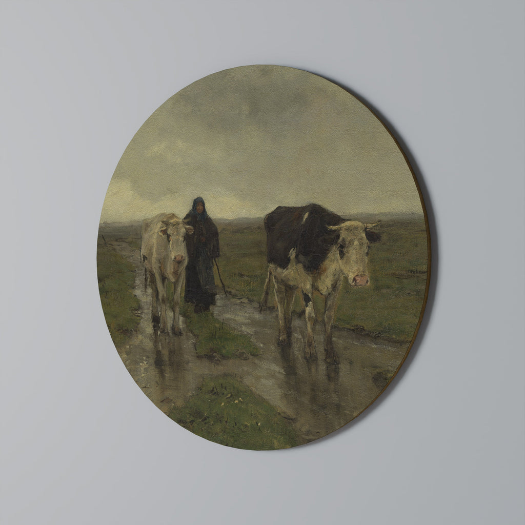 RAINY REFLECTIONS Runde Wanddekoration Ø 69 cm