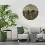 RAINY REFLECTIONS Runde Wanddekoration Ø 69 cm