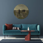 RAINY REFLECTIONS Runde Wanddekoration Ø 69 cm