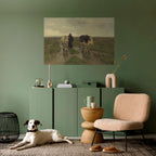 RAINY REFLECTIONS Selbstklebendes Horizontal-Poster