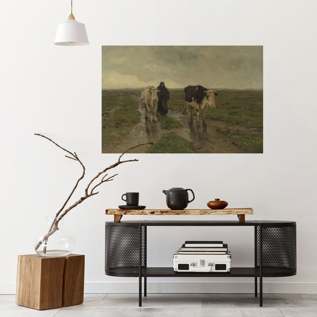 RAINY REFLECTIONS Selbstklebendes Horizontal-Poster