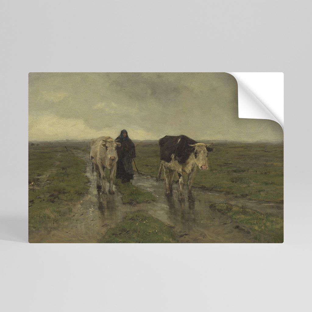 RAINY REFLECTIONS Selbstklebendes Horizontal-Poster