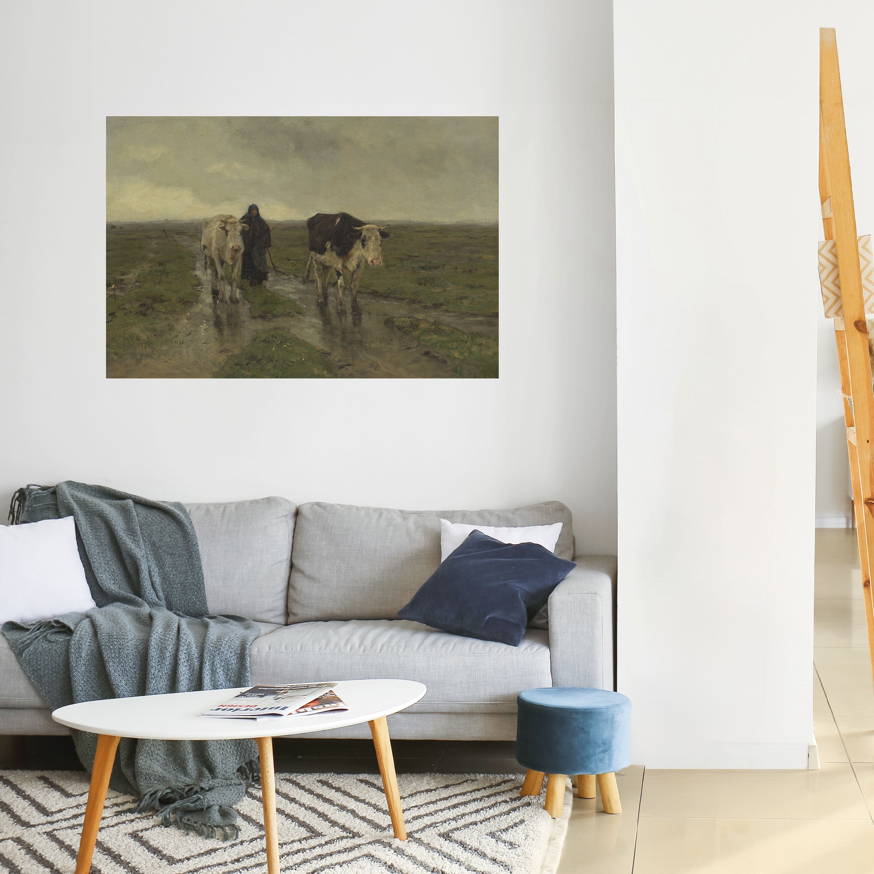 RAINY REFLECTIONS Selbstklebendes Horizontal-Poster