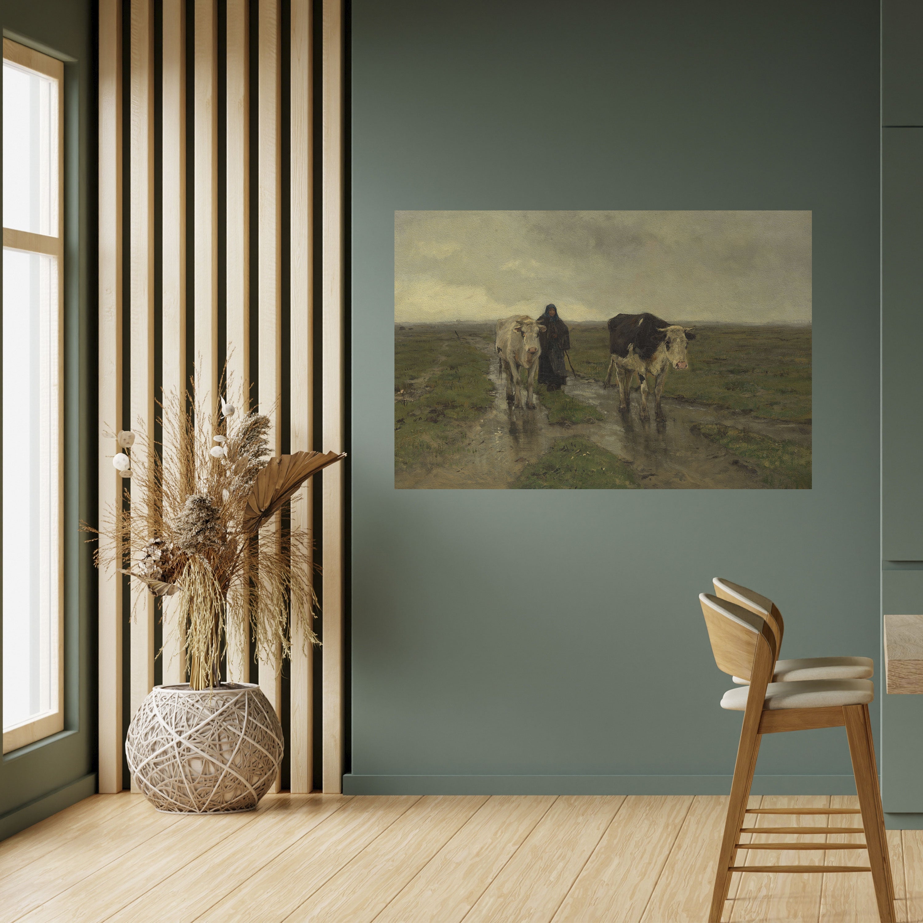 RAINY REFLECTIONS Selbstklebendes Horizontal-Poster