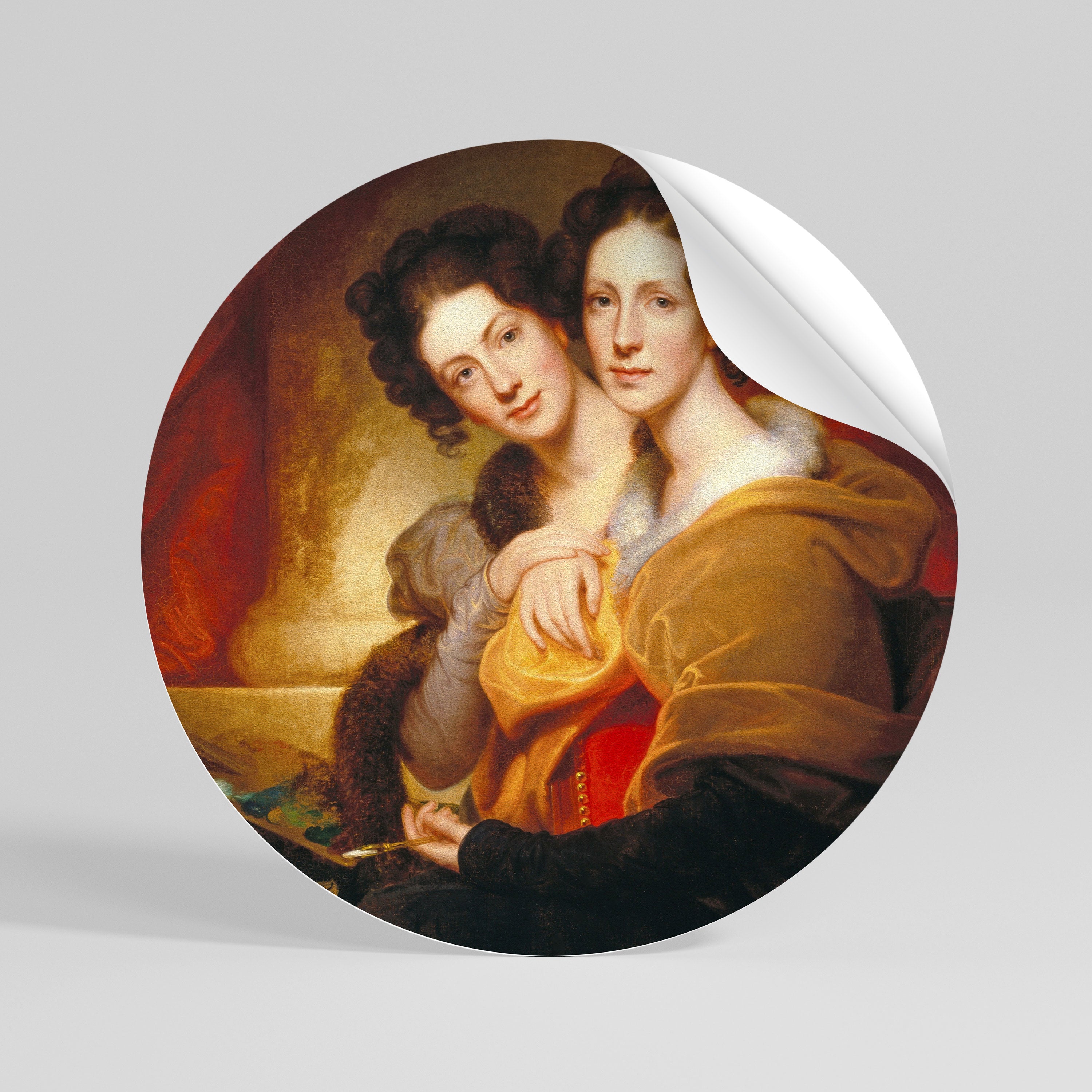 SYMMETRY OF SOULS Runder Wandsticker zum Abziehen und Aufkleben