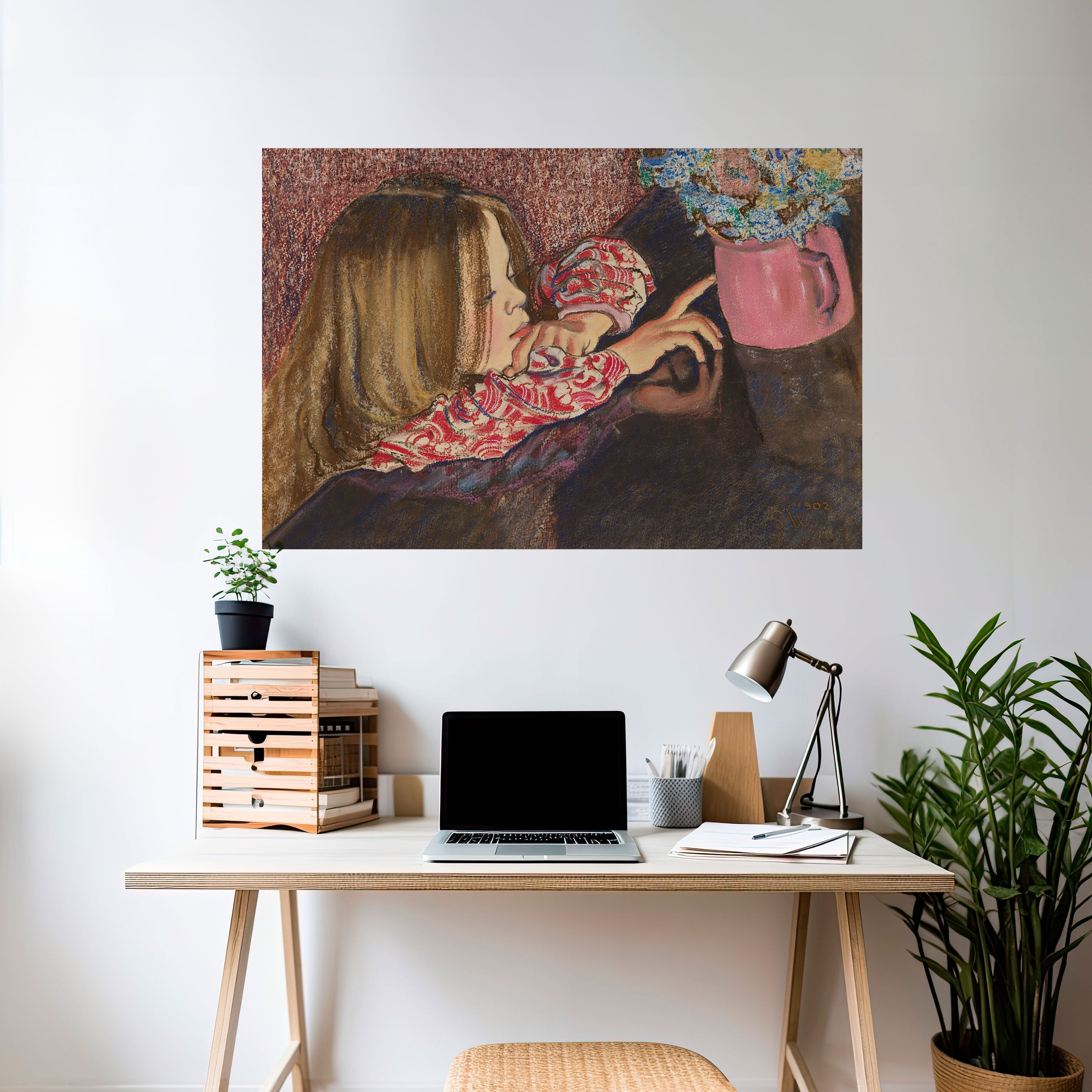 CHILDLIKE WONDER Selbstklebendes Horizontal-Poster