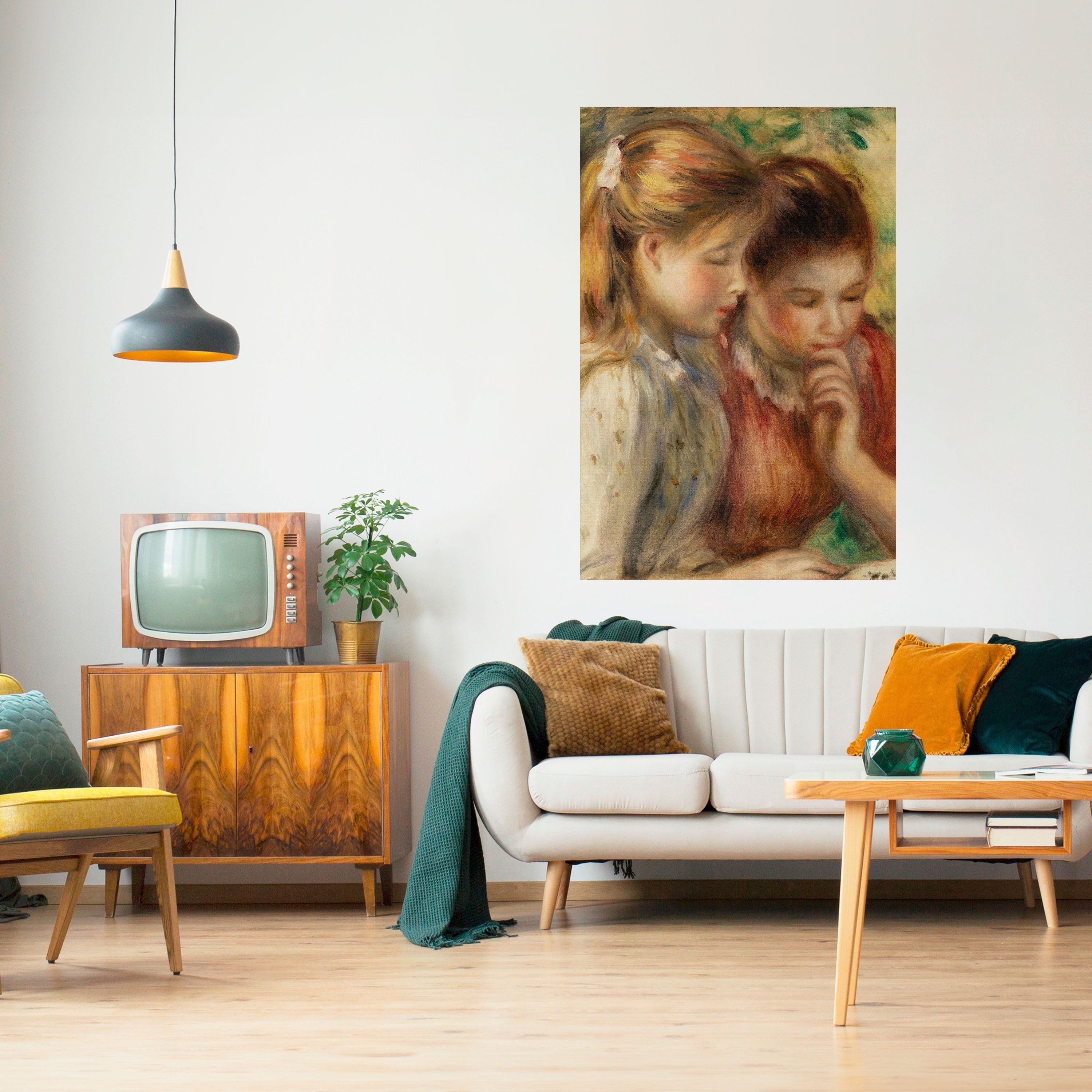 WHISPERS OF FRIENDSHIP Vertikales Poster zum Abziehen und Aufkleben