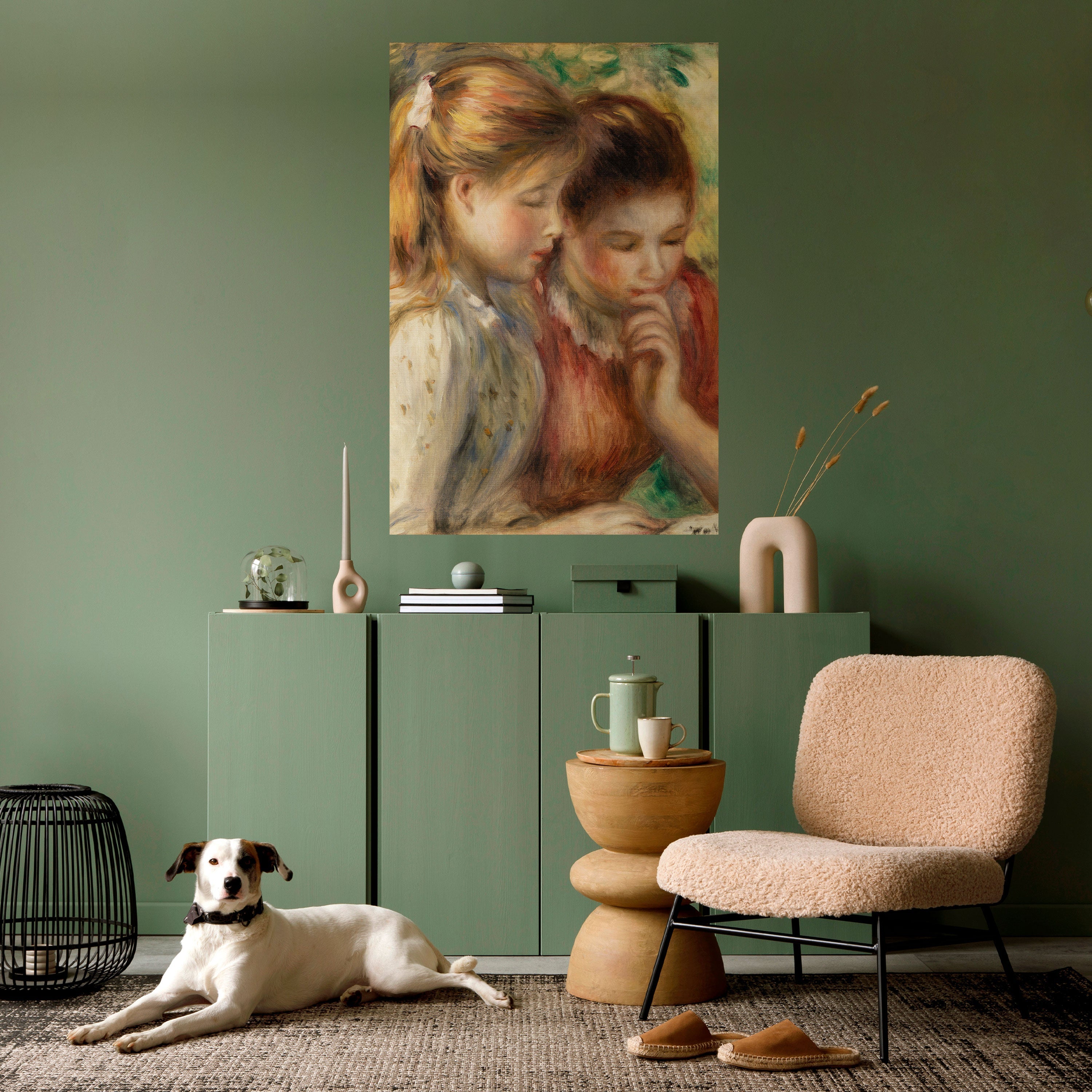 WHISPERS OF FRIENDSHIP Vertikales Poster zum Abziehen und Aufkleben