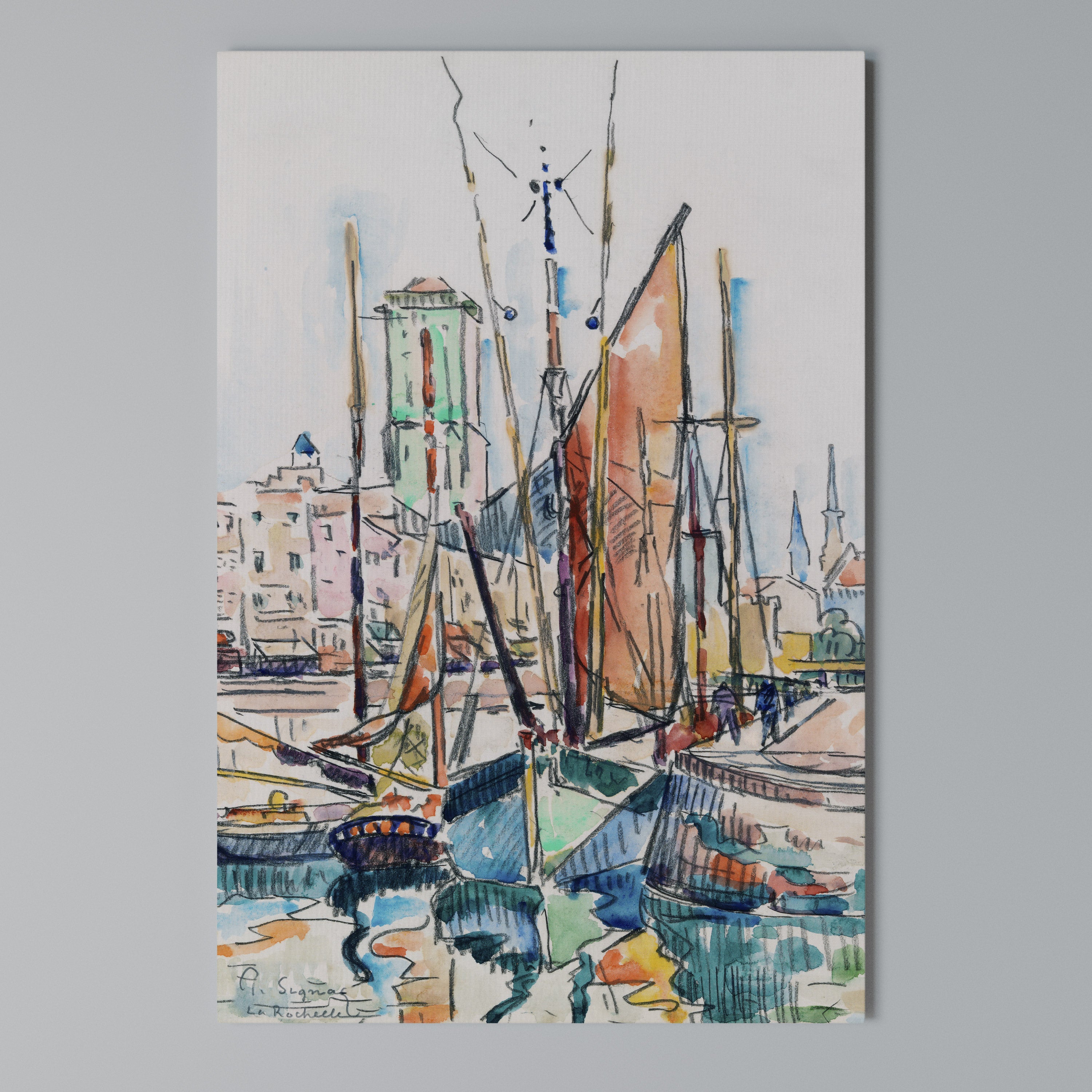 LA ROCHELLE Vertical Canvas Print