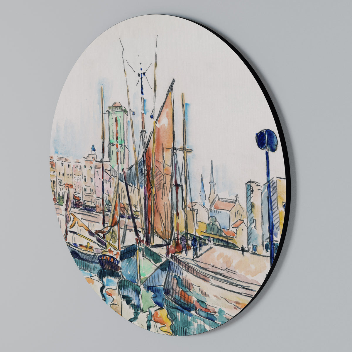 LA ROCHELLE Rundes Wandbild