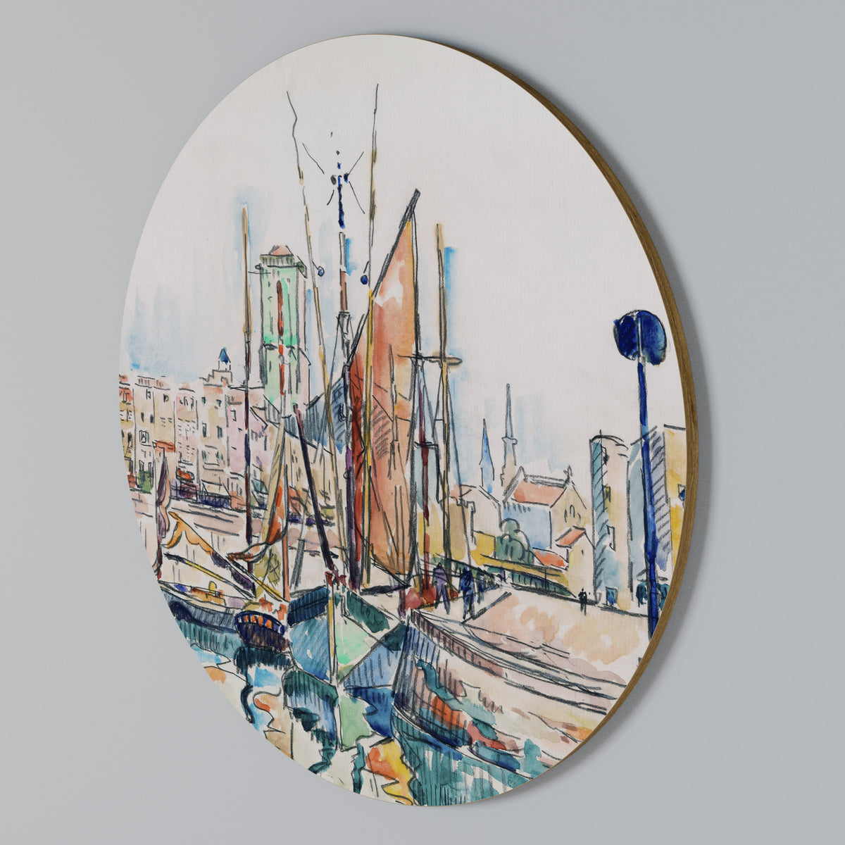 LA ROCHELLE Rundes Wandbild