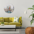 LA ROCHELLE Runde Wanddekoration Ø 69 cm