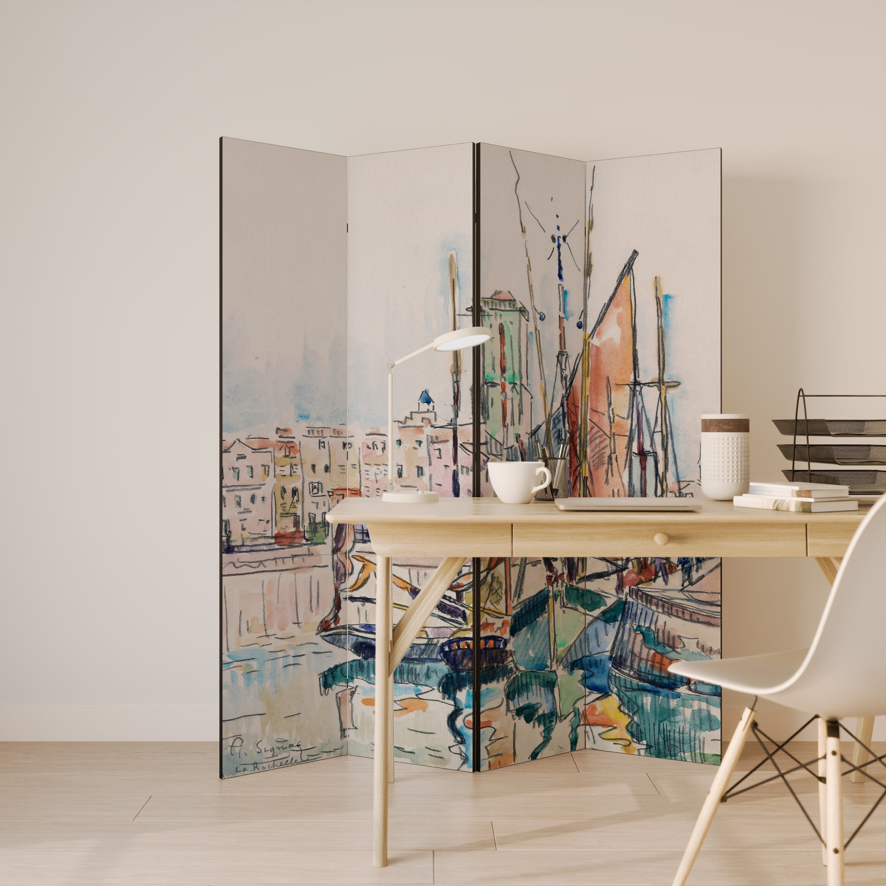 LA ROCHELLE 4-Panel Room Divider