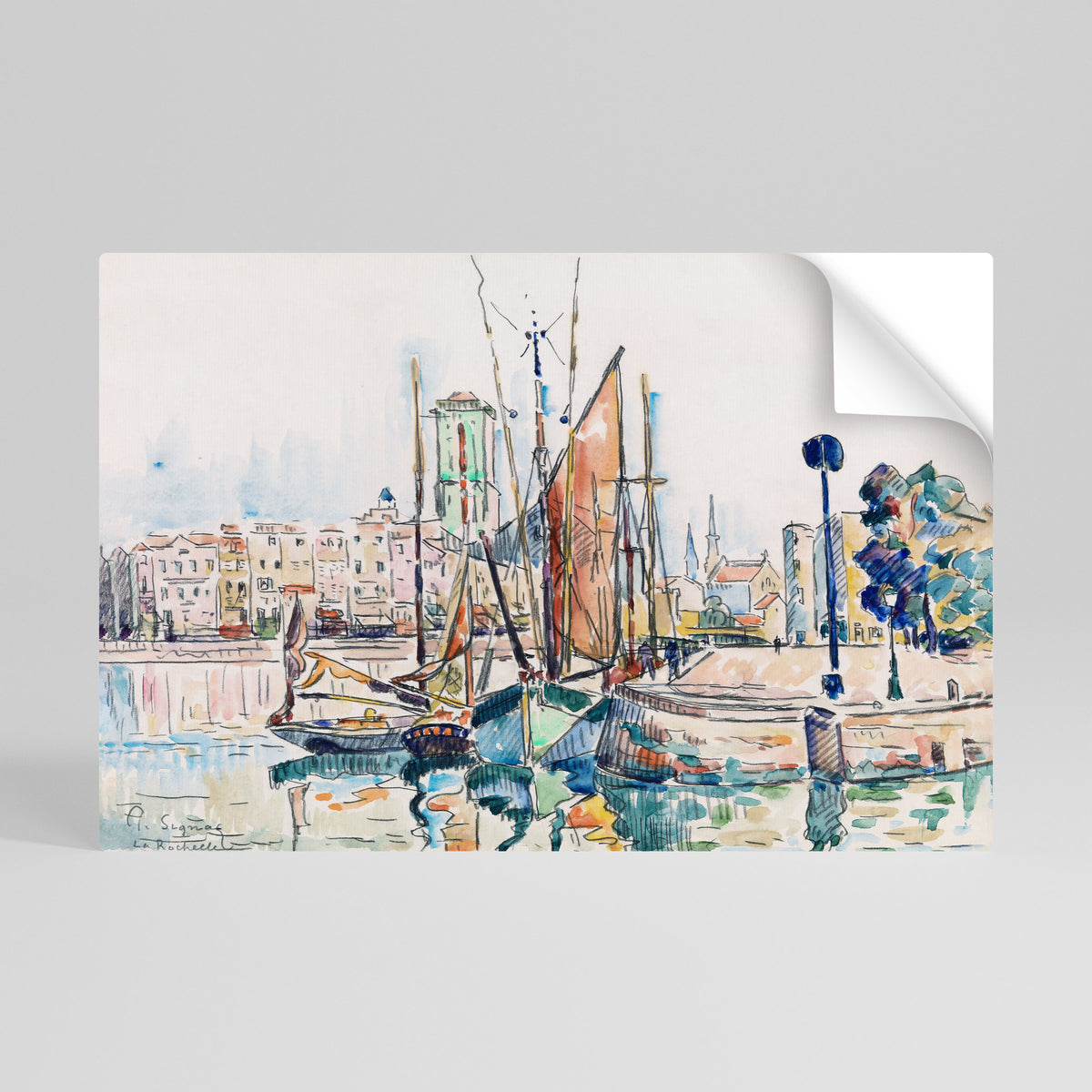 LA ROCHELLE Selbstklebendes Horizontal-Poster