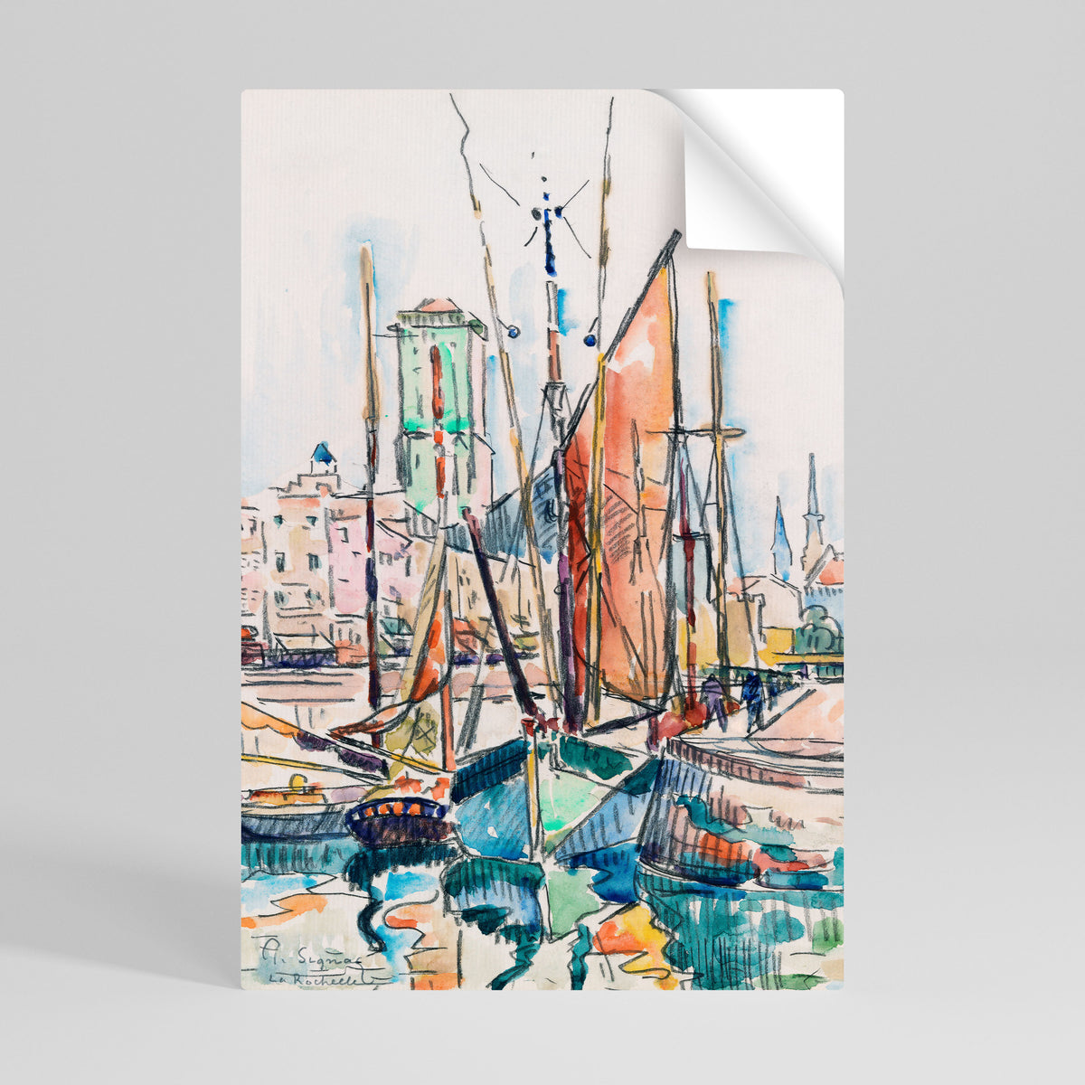 LA ROCHELLE Peel and Stick Vertical Poster