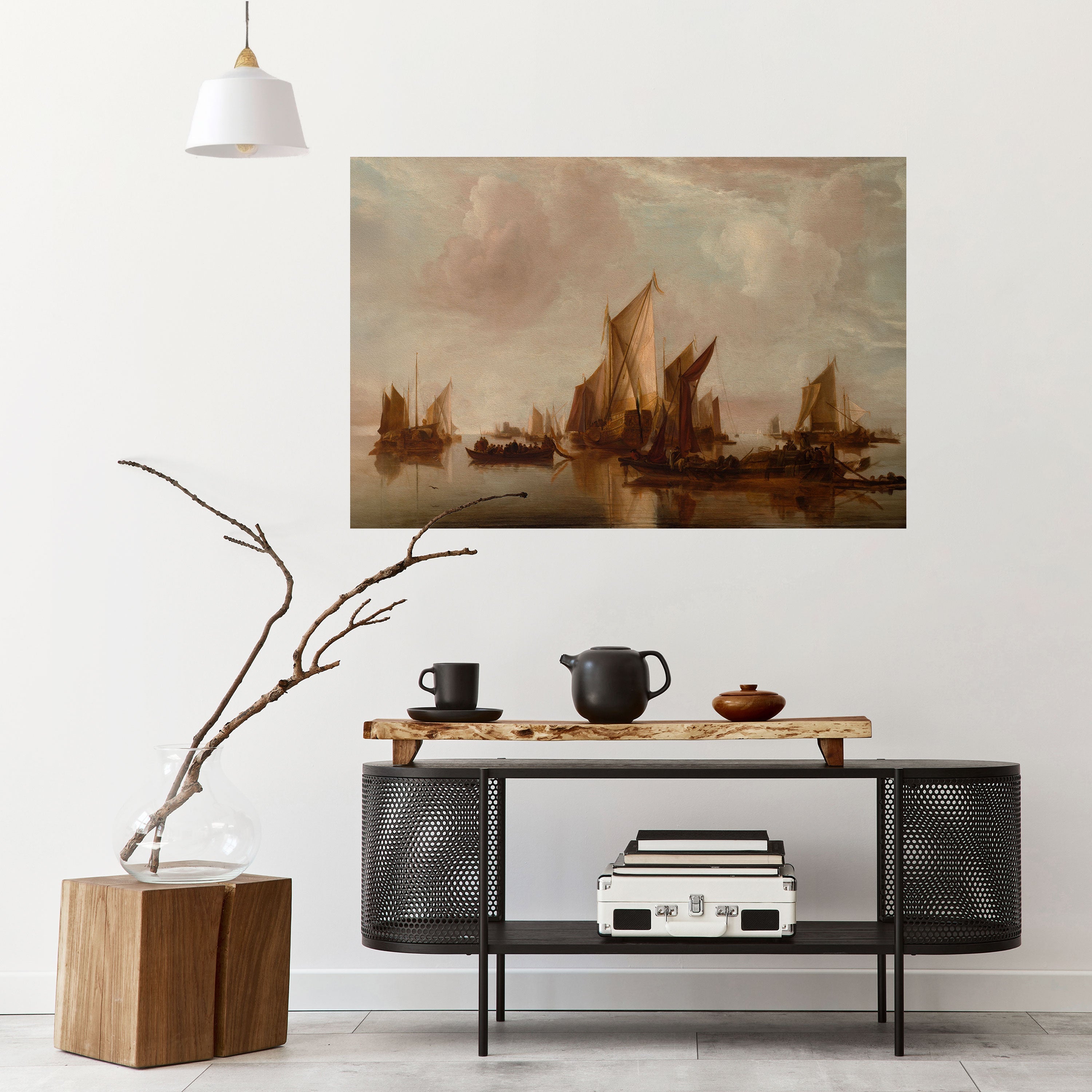 SAILS IN SERENITY Selbstklebendes Horizontal-Poster