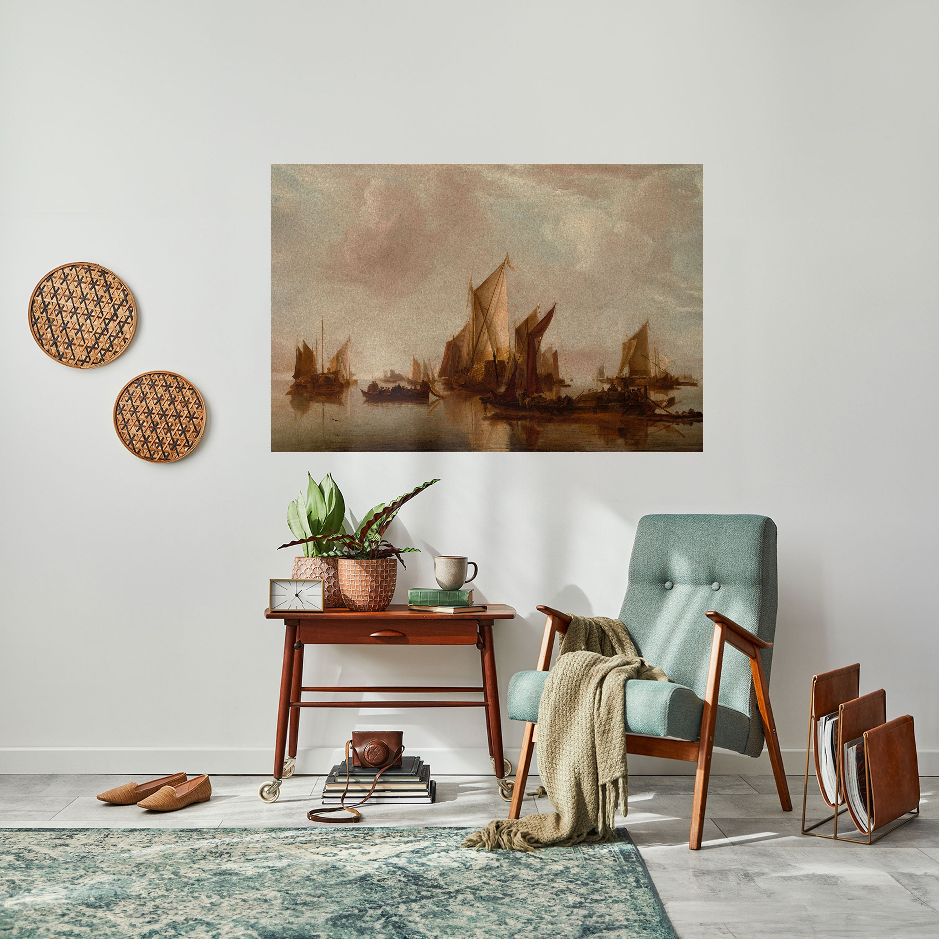 SAILS IN SERENITY Selbstklebendes Horizontal-Poster