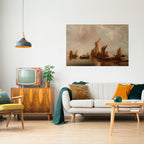 SAILS IN SERENITY Selbstklebendes Horizontal-Poster