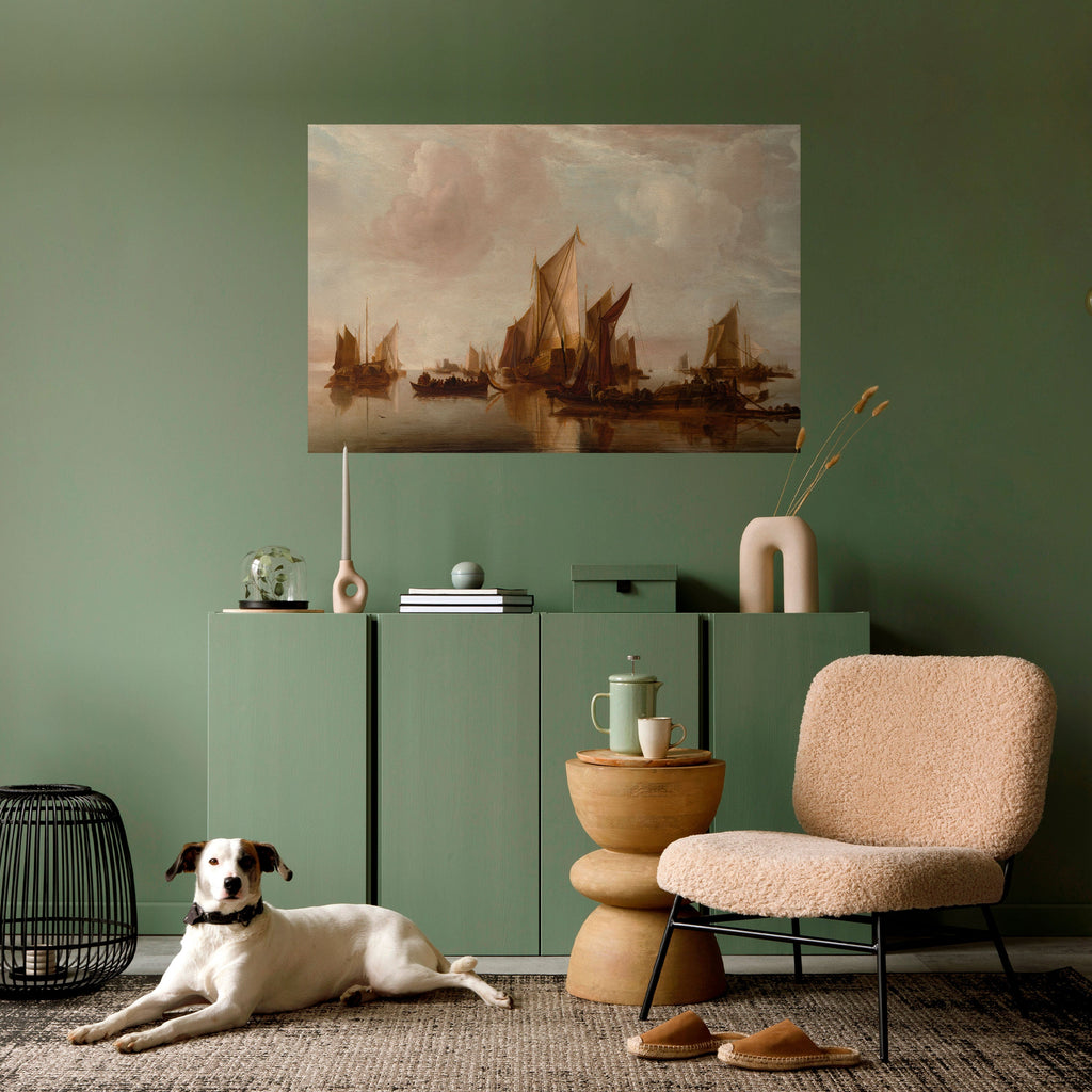 SAILS IN SERENITY Selbstklebendes Horizontal-Poster