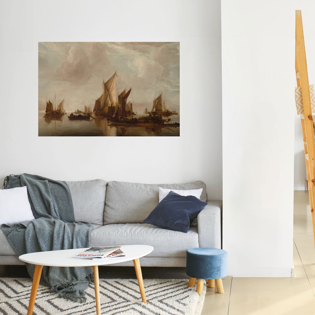 SAILS IN SERENITY Selbstklebendes Horizontal-Poster