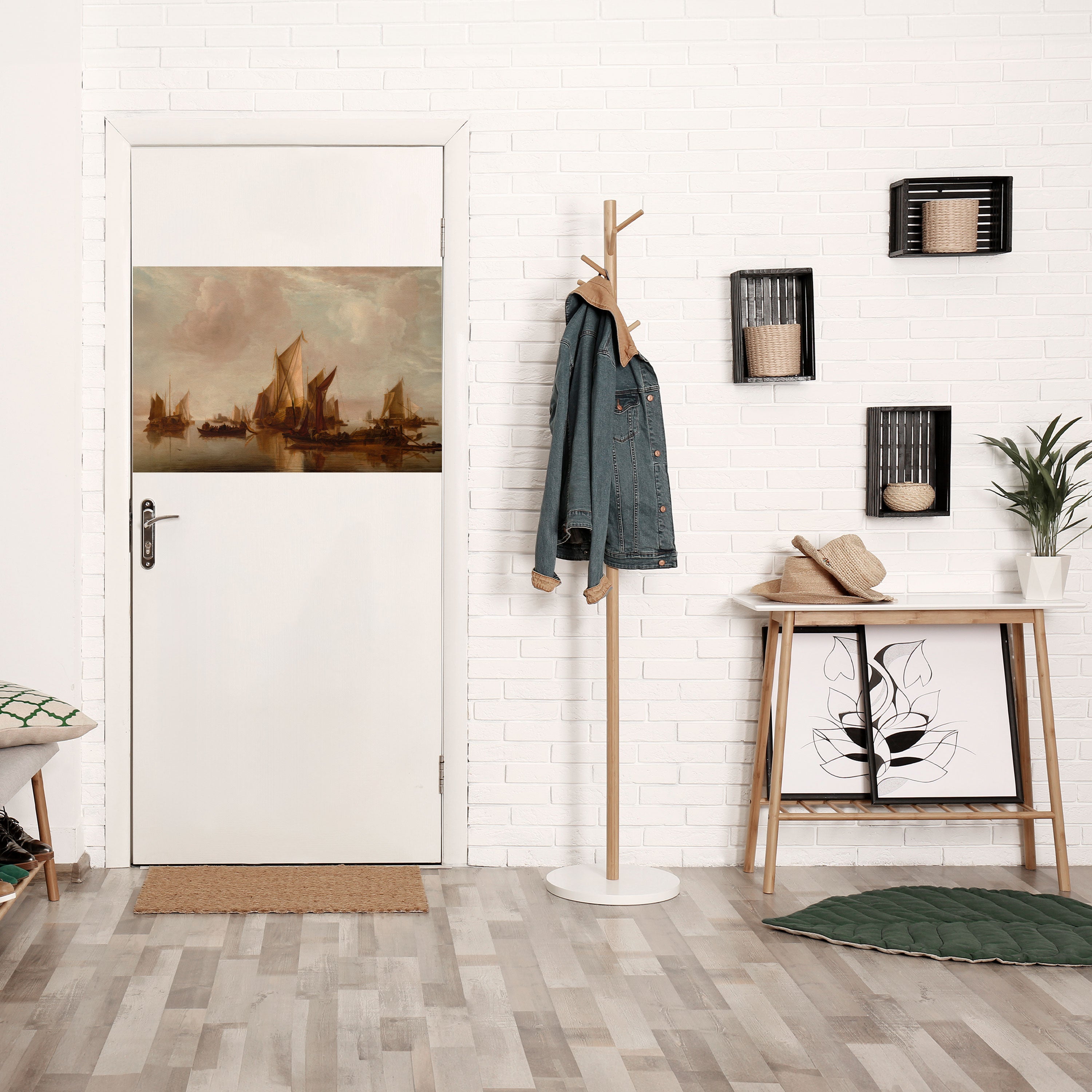 SAILS IN SERENITY Selbstklebendes Horizontal-Poster