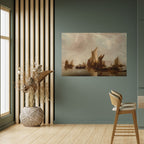 SAILS IN SERENITY Selbstklebendes Horizontal-Poster