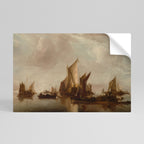 SAILS IN SERENITY Selbstklebendes Horizontal-Poster