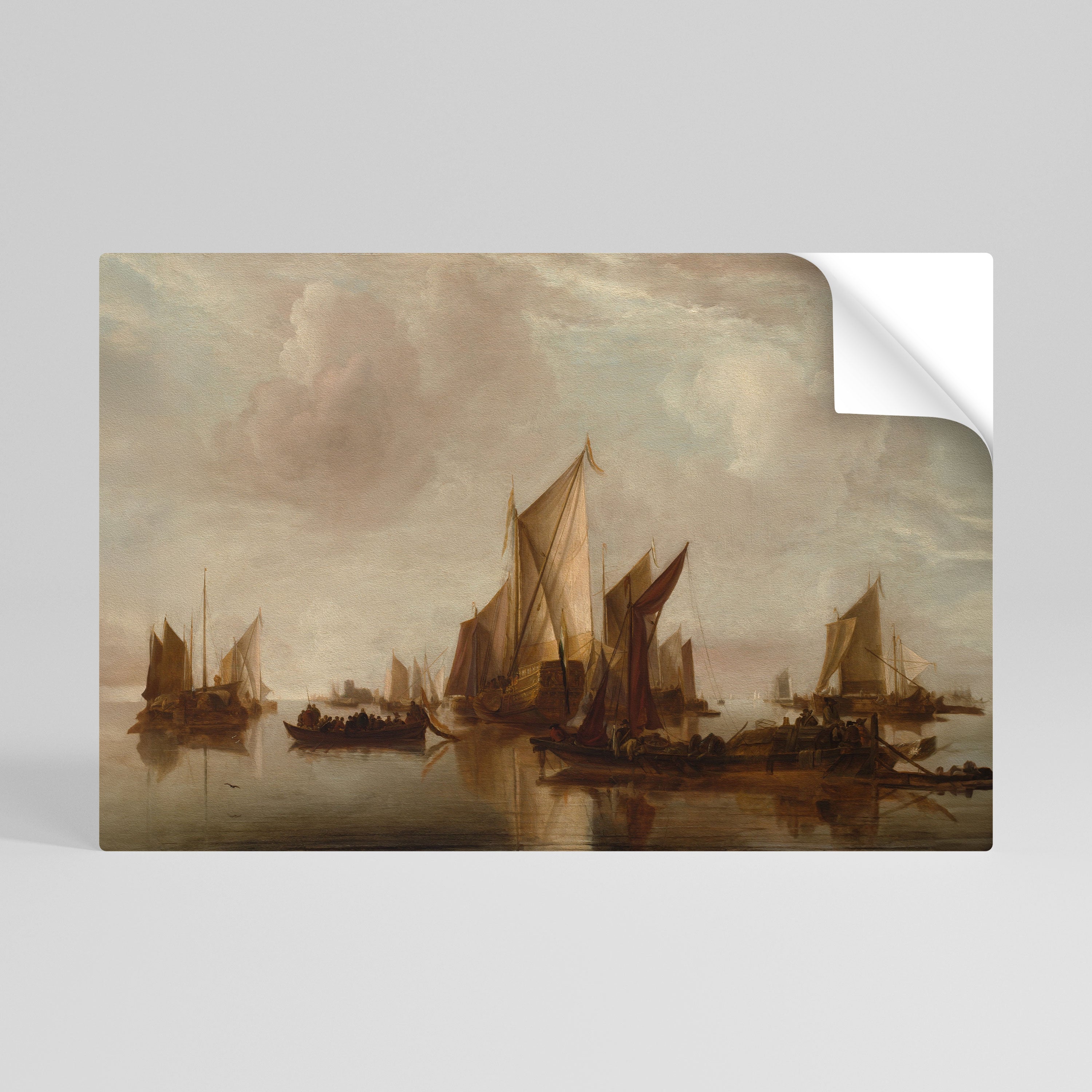 SAILS IN SERENITY Selbstklebendes Horizontal-Poster