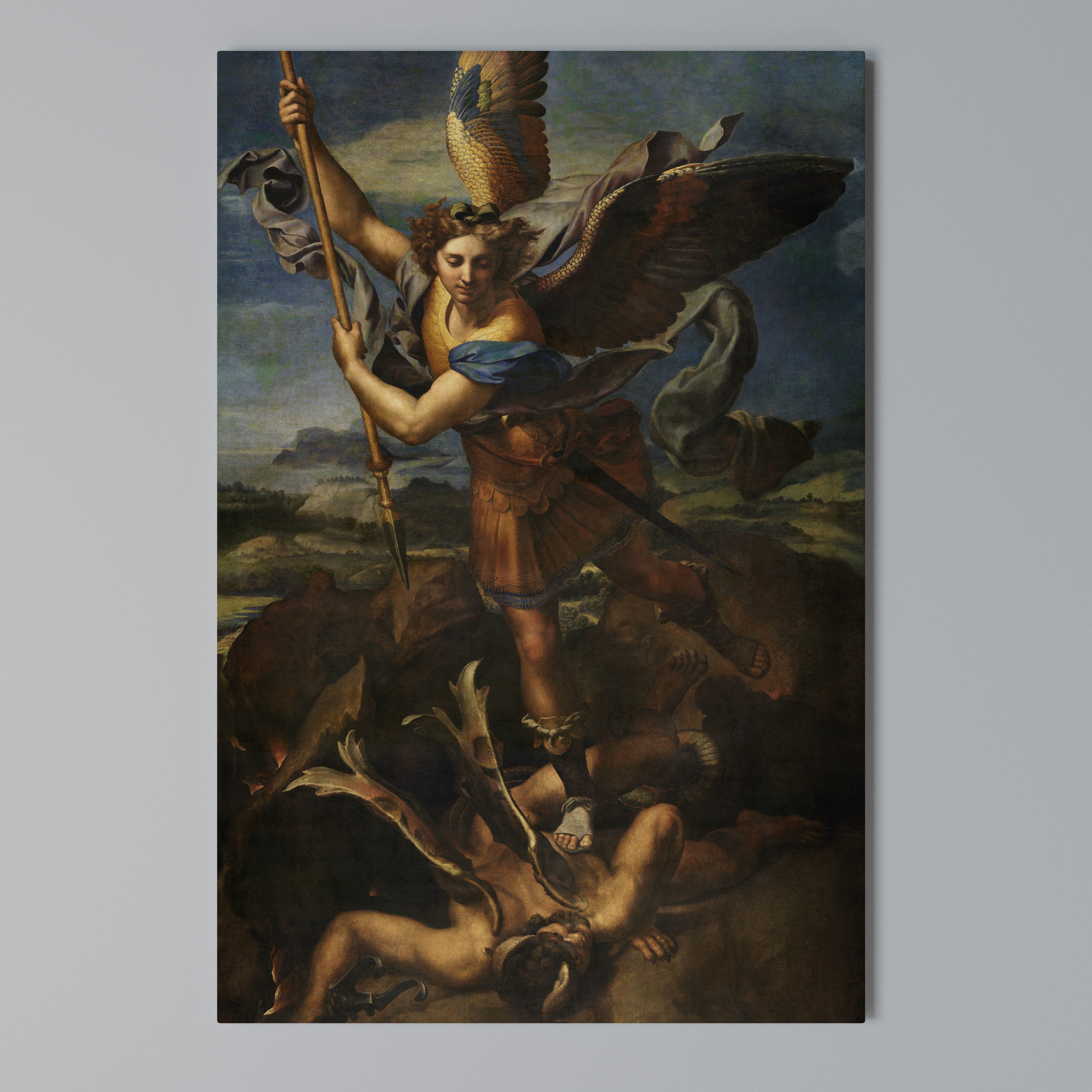 FURY AND FAITH Vertical Canvas Print